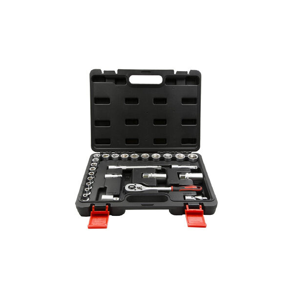 Kit Krino 26 Pezzi Set Bussole da 6 a 24 + Accessori 3/8 con Valigetta