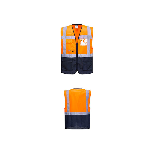Gilet Arancione/Navy